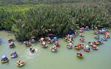 Trải nghiệm rừng dừa trên thuyền thúng ở Hội An 