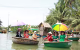 Trải nghiệm rừng dừa trên thuyền thúng ở Hội An 