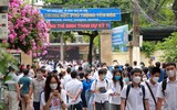Thí sinh Hà Nội vui mừng sau môn thi cuối của Kỳ thi tốt nghiệp THPT 