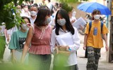 Thí sinh Hà Nội vui mừng sau môn thi cuối của Kỳ thi tốt nghiệp THPT 