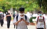 Thí sinh Hà Nội vui mừng sau môn thi cuối của Kỳ thi tốt nghiệp THPT 