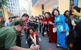 Hào hứng, sôi nổi hội thi kéo co tại Công an Hà Nội