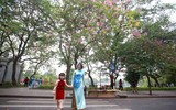 Phụ nữ Công an Thủ đô đẹp rạng ngời tại Lễ hội Áo dài du lịch Hà Nội