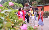 Dàn mỹ nhân Hoa hậu Du lịch thế giới khoe sắc tại Festival hoa Mê Linh
