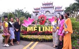 Dàn mỹ nhân Hoa hậu Du lịch thế giới khoe sắc tại Festival hoa Mê Linh