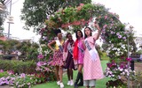 Dàn mỹ nhân Hoa hậu Du lịch thế giới khoe sắc tại Festival hoa Mê Linh