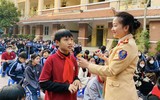 Học sinh Hà Nội hào hứng khi được tuyên truyền về ATGT 