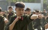 Màn phô diễn võ thuật, điều lệnh của chiến sĩ nghĩa vụ Công an Hà Nội