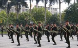 Màn phô diễn võ thuật, điều lệnh của chiến sĩ nghĩa vụ Công an Hà Nội