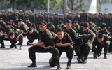 Màn phô diễn võ thuật, điều lệnh của chiến sĩ nghĩa vụ Công an Hà Nội