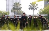 Màn phô diễn võ thuật, điều lệnh của chiến sĩ nghĩa vụ Công an Hà Nội