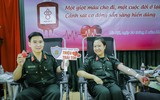 Hàng trăm chiến sĩ Cảnh sát cơ động tham gia hiến máu tình nguyện
