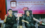 Hàng trăm chiến sĩ Cảnh sát cơ động tham gia hiến máu tình nguyện