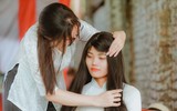 Xúc động với bộ ảnh cô gái bị ung thư bên đầm sen trắng