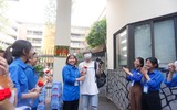 Thí sinh ở Hà Nội vui vẻ, tự tin sau môn thi đầu tiên