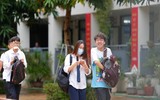 Thí sinh ở Hà Nội vui vẻ, tự tin sau môn thi đầu tiên