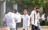 Thí sinh ở Hà Nội vui vẻ, tự tin sau môn thi đầu tiên