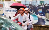 Thí sinh ở Hà Nội vui vẻ, tự tin sau môn thi đầu tiên