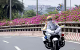 Cận cảnh siêu mô tô Honda Goldwing 1800 phân khối của Cảnh sát giao thông 