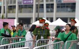 Cận cảnh các lực lượng Công an Hà Nội đảm bảo an ninh trật tự chuyến lưu diễn của BlackPink 