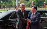 Chủ tịch Quốc hội Vương Đình Huệ hội kiến Thủ tướng Singapore Lý Hiển Long