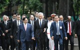 Chùm ảnh lễ đón Thủ tướng Singapore Lý Hiển Long tại Hà Nội 