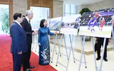 Chùm ảnh lễ đón Thủ tướng Singapore Lý Hiển Long tại Hà Nội 