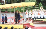 Chùm ảnh lễ đón Thủ tướng Singapore Lý Hiển Long tại Hà Nội 