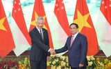 Chùm ảnh lễ đón Thủ tướng Singapore Lý Hiển Long tại Hà Nội 