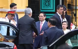 Chùm ảnh lễ đón Thủ tướng Singapore Lý Hiển Long tại Hà Nội 