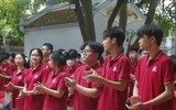 Khai giảng đặc biệt ở sân đình Khương Hạ