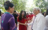 Khai giảng đặc biệt ở sân đình Khương Hạ