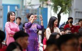 Khai giảng đặc biệt ở sân đình Khương Hạ