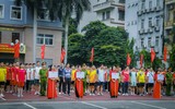 Mãn nhãn với những trận đấu bóng chuyền của lực lượng Cảnh sát Cơ động 