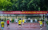 Mãn nhãn với những trận đấu bóng chuyền của lực lượng Cảnh sát Cơ động 
