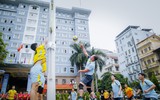 Mãn nhãn với những trận đấu bóng chuyền của lực lượng Cảnh sát Cơ động 