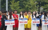 Ngắm 100 nữ sinh khoe sắc tại Giải bóng đá Trung học phổ thông lớn nhất Hà Nội