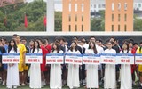 Ngắm 100 nữ sinh khoe sắc tại Giải bóng đá Trung học phổ thông lớn nhất Hà Nội
