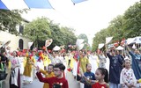 Ấn tượng màn đồng diễn Áo dài “Phụ nữ Thủ đô - hội nhập phát triển” năm 2023