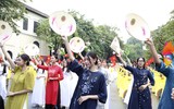 Ấn tượng màn đồng diễn Áo dài “Phụ nữ Thủ đô - hội nhập phát triển” năm 2023