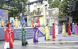 Ấn tượng màn đồng diễn Áo dài “Phụ nữ Thủ đô - hội nhập phát triển” năm 2023