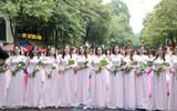 Ấn tượng màn đồng diễn Áo dài “Phụ nữ Thủ đô - hội nhập phát triển” năm 2023