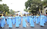 Ấn tượng màn đồng diễn Áo dài “Phụ nữ Thủ đô - hội nhập phát triển” năm 2023