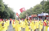 Ấn tượng màn đồng diễn Áo dài “Phụ nữ Thủ đô - hội nhập phát triển” năm 2023