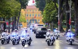Tinh nhuệ lực lượng Cảnh sát giao thông Hà Nội trong phương án đón dẫn khách quốc tế