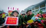 Những hình ảnh đẹp của tân binh Công an Hà Nội trong ngày hội tòng quân