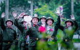 Những hình ảnh đẹp của tân binh Công an Hà Nội trong ngày hội tòng quân