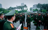Những hình ảnh đẹp của tân binh Công an Hà Nội trong ngày hội tòng quân