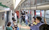 Giải cứu hành khách trong vụ cháy giả định trên tàu metro Nhổn - ga Hà Nội