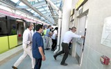 Giải cứu hành khách trong vụ cháy giả định trên tàu metro Nhổn - ga Hà Nội